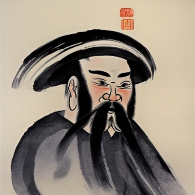 Abbildung: Zhong Kui, der Dämonenjäger (erstellt mit DreamStudio)